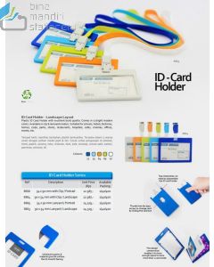 Contoh ID Card Holder (Case) & Lanyards merk Bantex