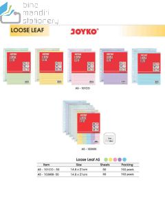 Jual Refill Multiring Binder Note Joyko Loose Leaf A5-103MIX-50 (50S) terlengkap di toko alat tulis