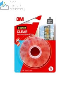 Katalog 3M Scotch harga murah & terjangkau, Image ATK Sekolah SIPLAH 3M Scotch 4010C Mounting Tape Outdoor Clear 21mm x 2m harga normal 46500 di Distributor ATK Bina Mandiri Stationery