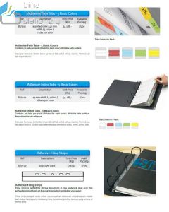 Contoh Sticky note pesan tempel Bantex 8872-00 Index Tabs 25mm 5 Colour merek Bantex