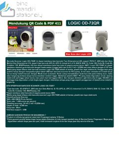 Jual barcode scanner LOGIC OD-72QR  di toko grosir alat alat kantor bina mandiri stationery