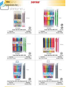 Jual Gel Pen Warna Warni Tinta Gel Joyko Color Gel Pen GPC-296 termurah harga grosir Jakarta