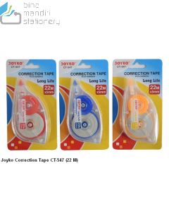 Jual Pita Koreksi Tipex Roll Penghapus Tulisan Joyko Correction Tape CT-547 (22 M) terlengkap di toko alat tulis