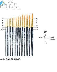 Kuas Lukis Cat Air Cat Minyak Akrilik Joyko Brush BR-6 No.12