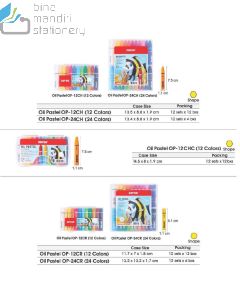 Jual Crayon Krayon Gambar Joyko Oil Pastel OP-12CH (Hexagonal) termurah harga grosir Jakarta