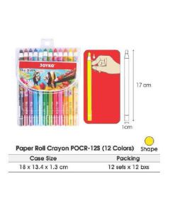 Toko Atk Grosir Bina Mandiri Stationery Jual Joyko Paper Roll Crayon ROCR-12S (Crayon Benang)